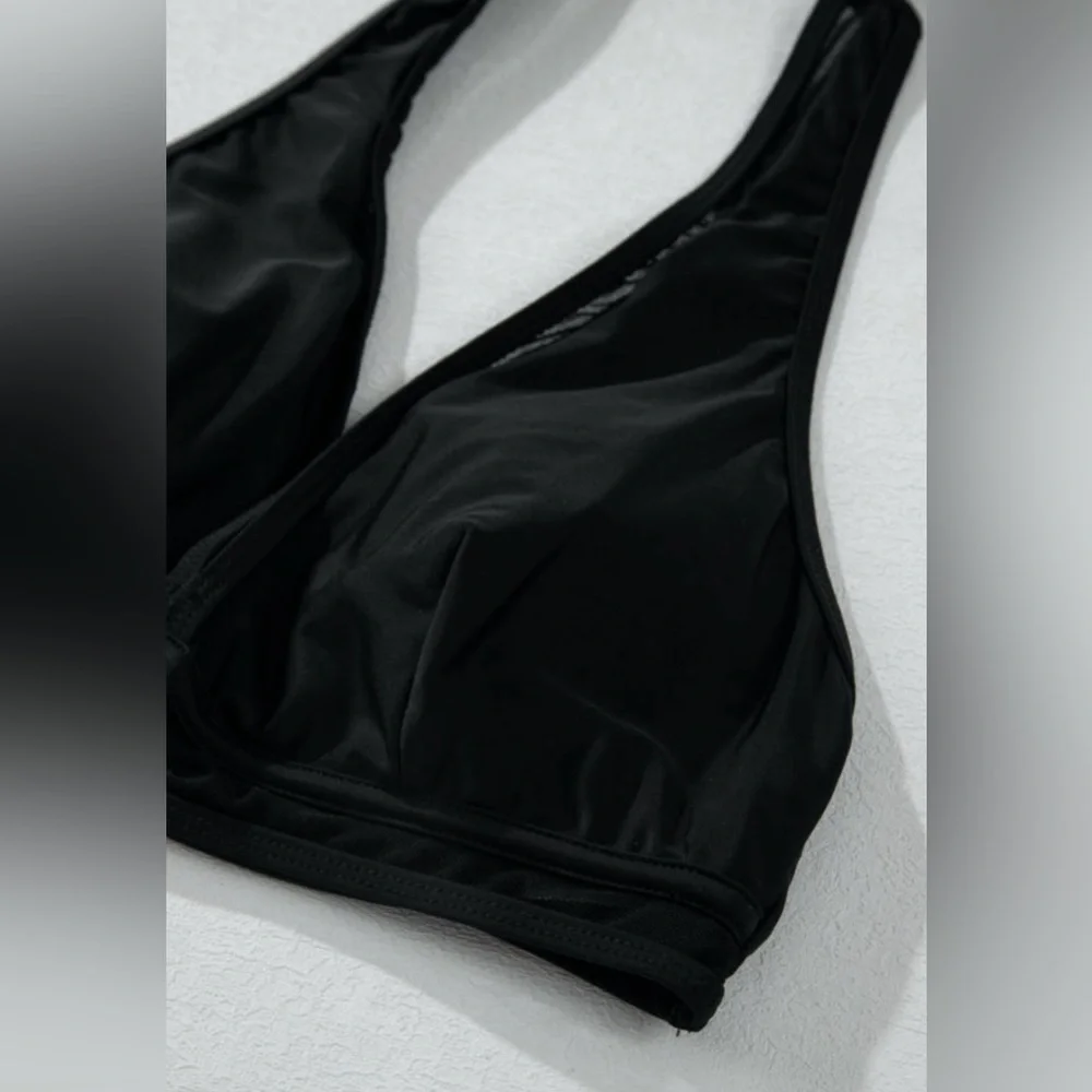 Black Mesh Bikini Set